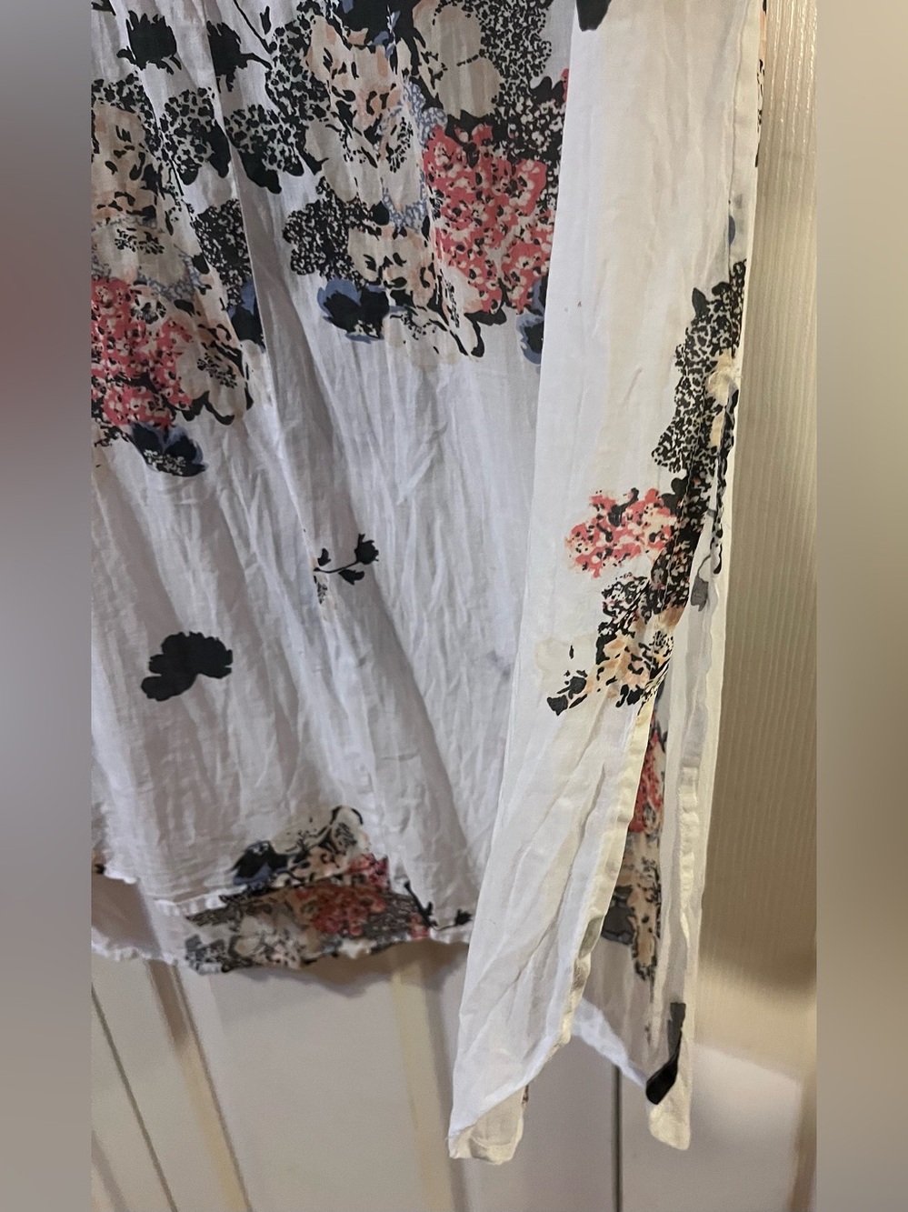 Two by Vince Camuto Women’s Bouquet Whimsy Tunic Semi Sheer Relaxed Fit Size XL - Picture 5 of 11